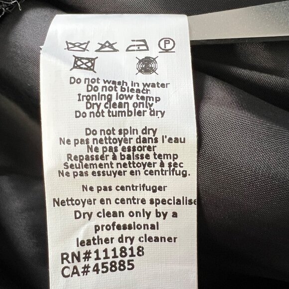 Michael Kors Collection Italy Womens Black Leather Short Sleeve Dress size 6 - Picture 11 of 14